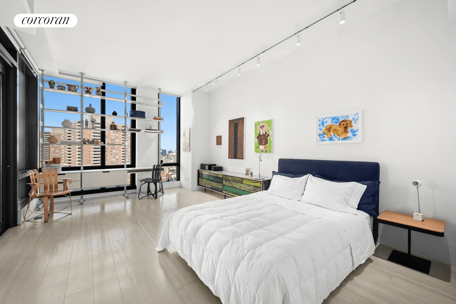 Magnificent NW corner loft like condominium tower residence, with spectacular water and city views, perched high up on the 26th floor at 101 Warren Street in southern Manhattan's desirable Tribeca ...
