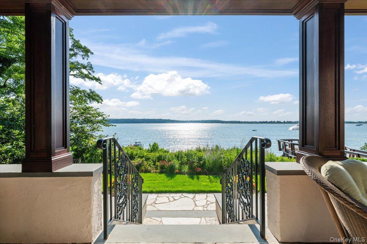 Large waterfront Covered Terrace