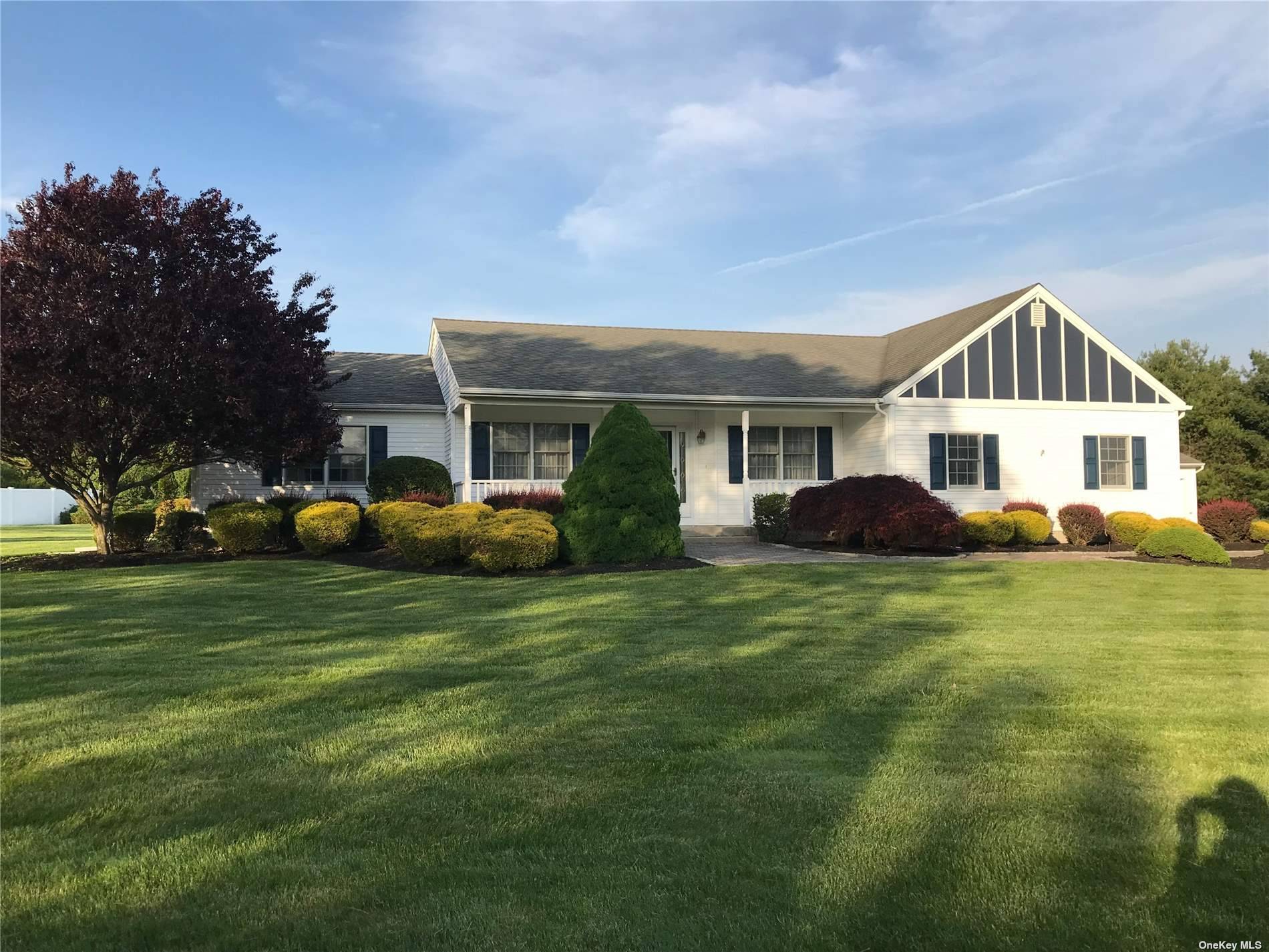 This meticulously maintained and manicured property is located in the bucolic North Shore hamlet of Wading River, NY.