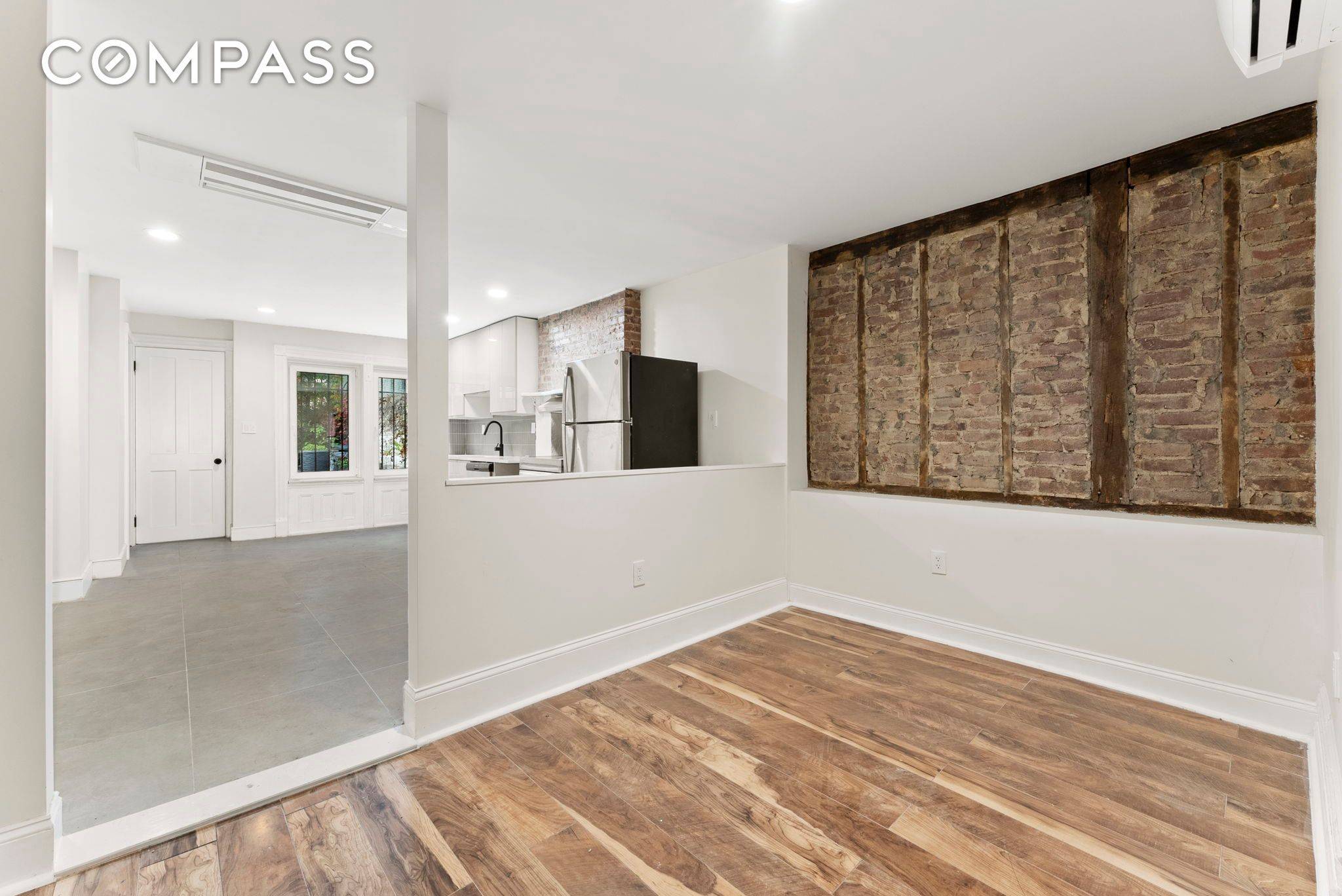 This two bedroom one bathroom with a private backyard is nestled directly across the street from Irving Sq Park in the heart and soul of Bushwick Brooklyn !
