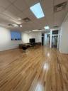 Home office featuring a paneled ceiling