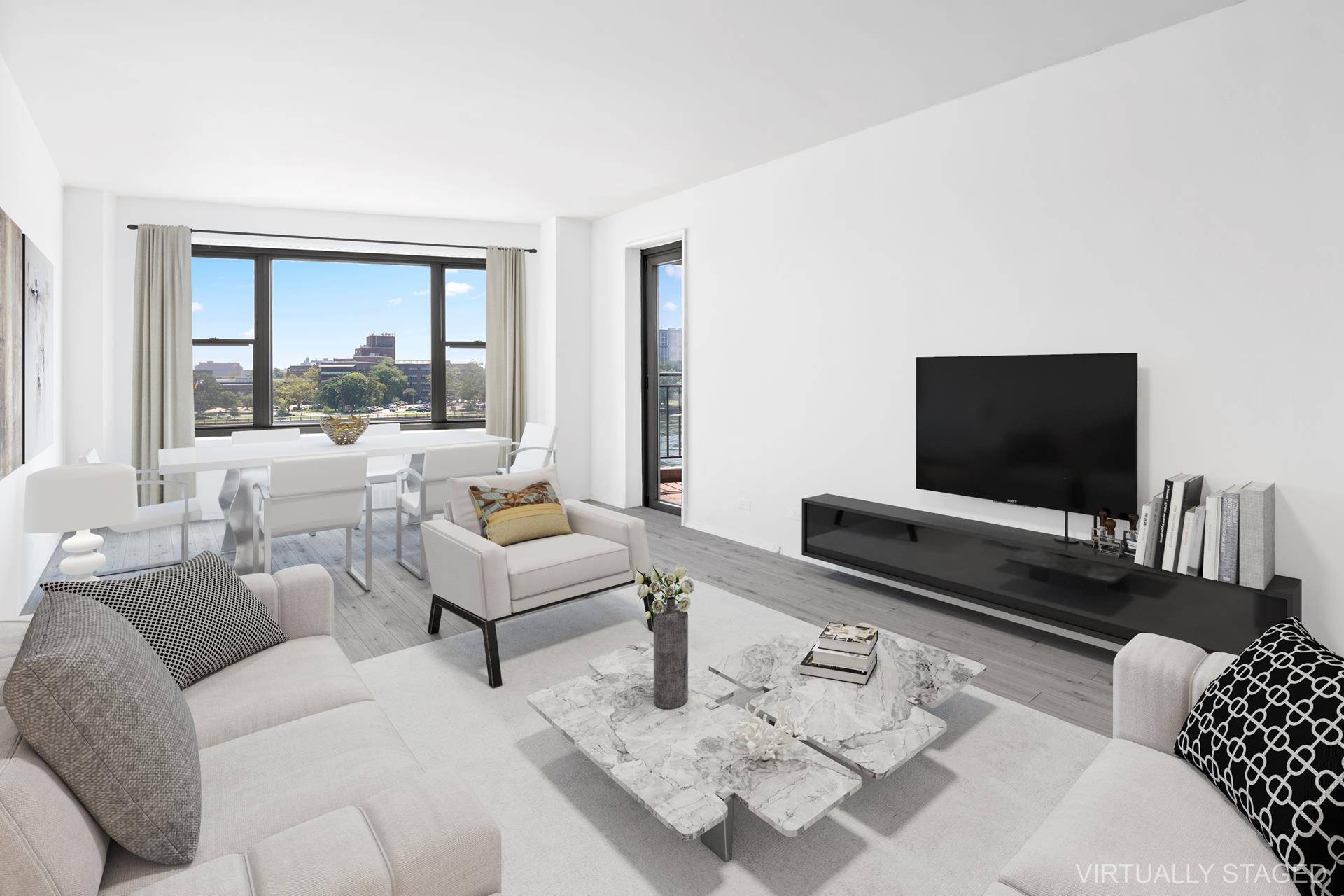 If you want to begin each day watching the light glimmering on Manhattan's glorious East River this is the home for you !