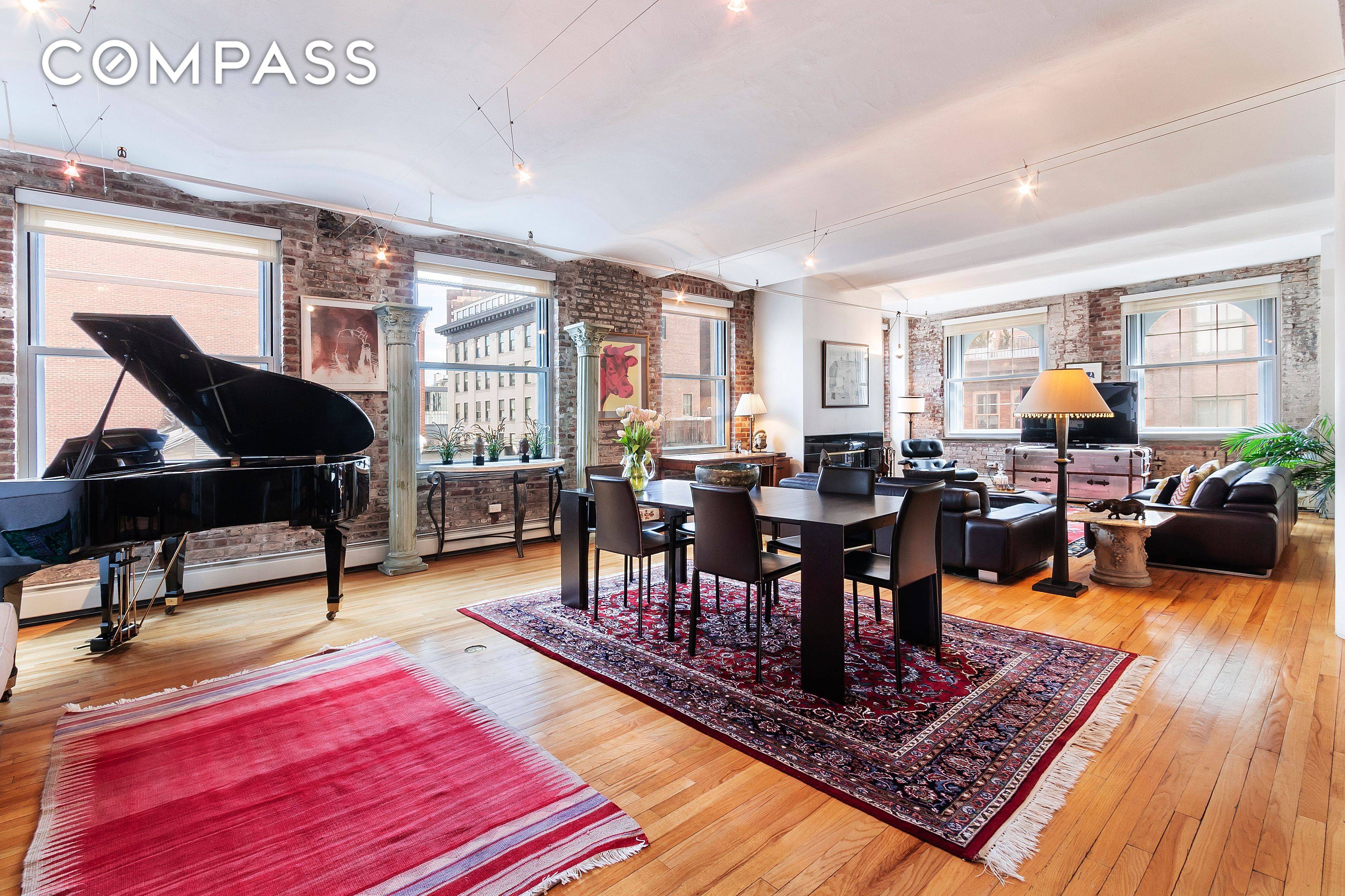 SPRAWLING LOFT IN PRIME NORTH TRIBECA This sprawling condo loft in prime Tribeca in the historic Dietz Lantern building is currently set up as a 2 bedroom 2 bathroom home ...