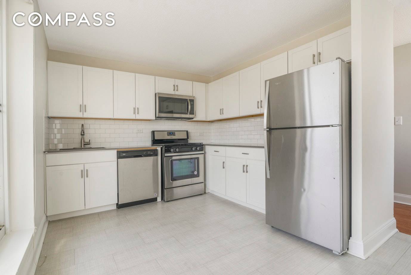 Newly renovated two bedroom apartment with ample closet space, the master bedroom can easily fit a king size bed, the second bedroom can fit the queen size bed.