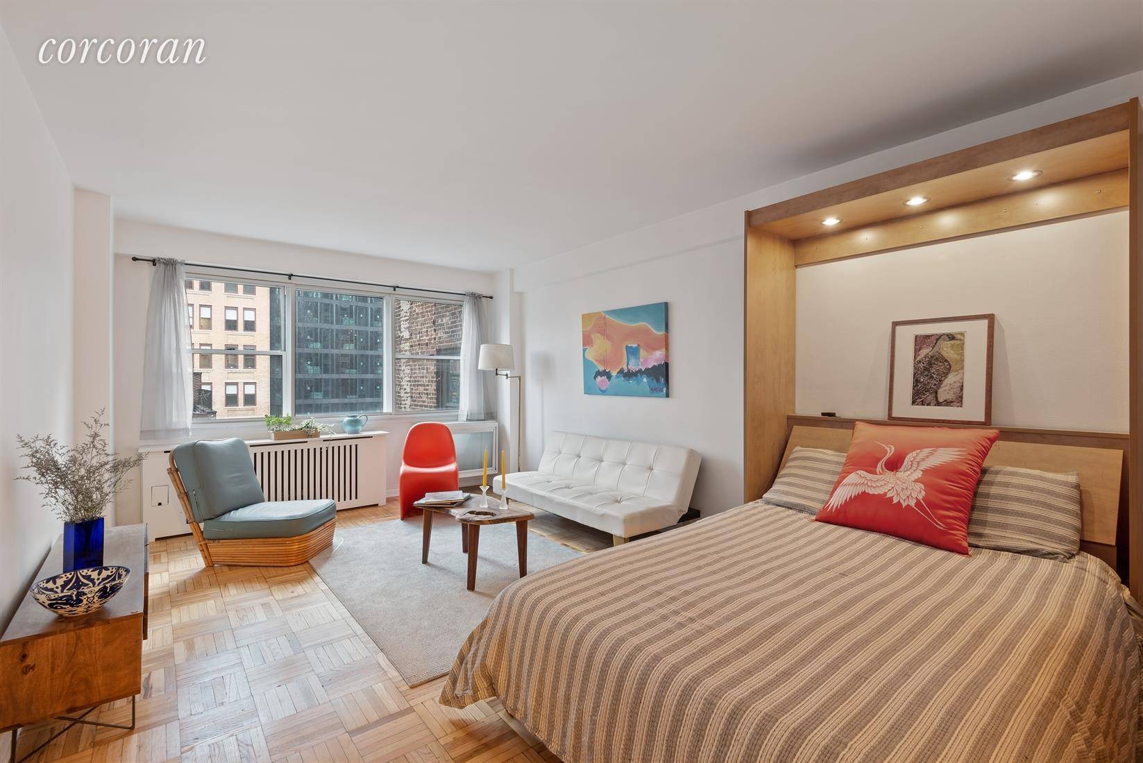 Bright, Pin Drop Quiet, Spacious Studio with Separate Kitchen in a Full Service Pet Friendly and Sublet Friendly Building in the Hudson Yards Area This sunny, south facing studio features ...
