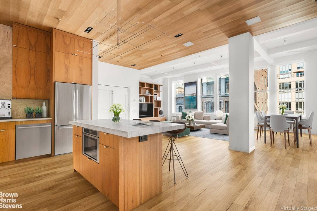 Designed by Andre Tchelistcheff Architects, and exquisitely executed using the highest quality finishes and materials, this floor through loft has been beautifully transformed into two connected but distinct spaces, with ...