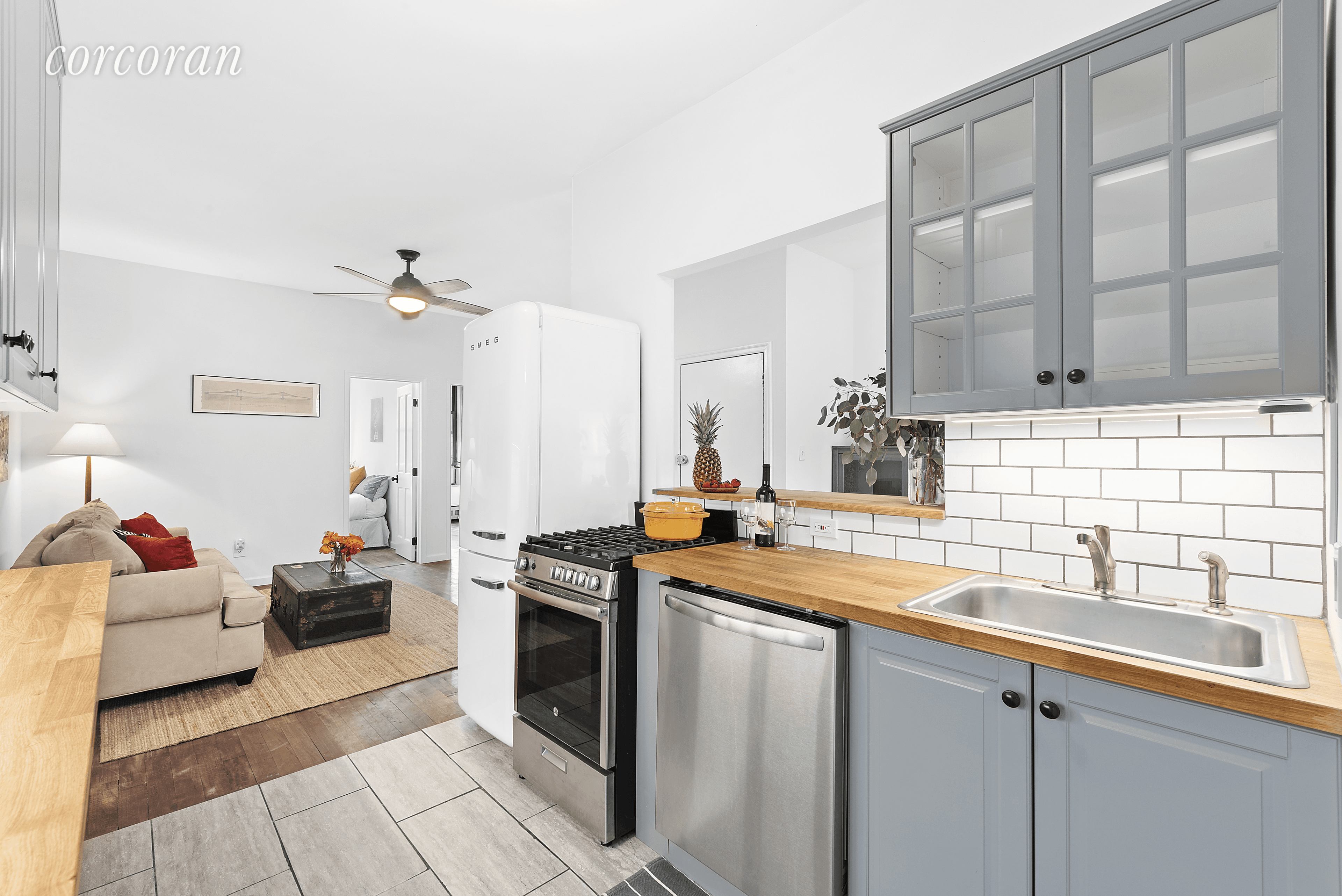 No Fee ! Move right into this newly renovated 3 bed 1 bath home at 535 Kosciuskzo Street in prime Bed Stuy Brooklyn.