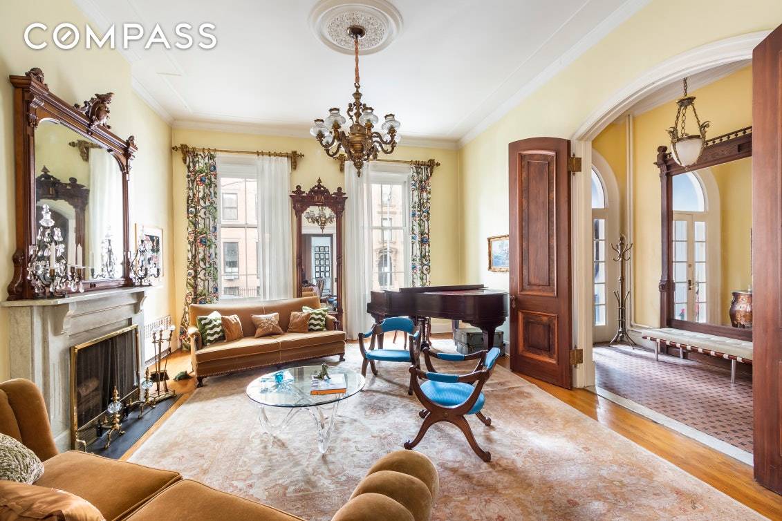 Palatial 6, 000 plus SF, 25 Ft Wide, 122 Lot, 2 Family Brownstone on one of the most coveted tree lined streets in Cobble Hill.