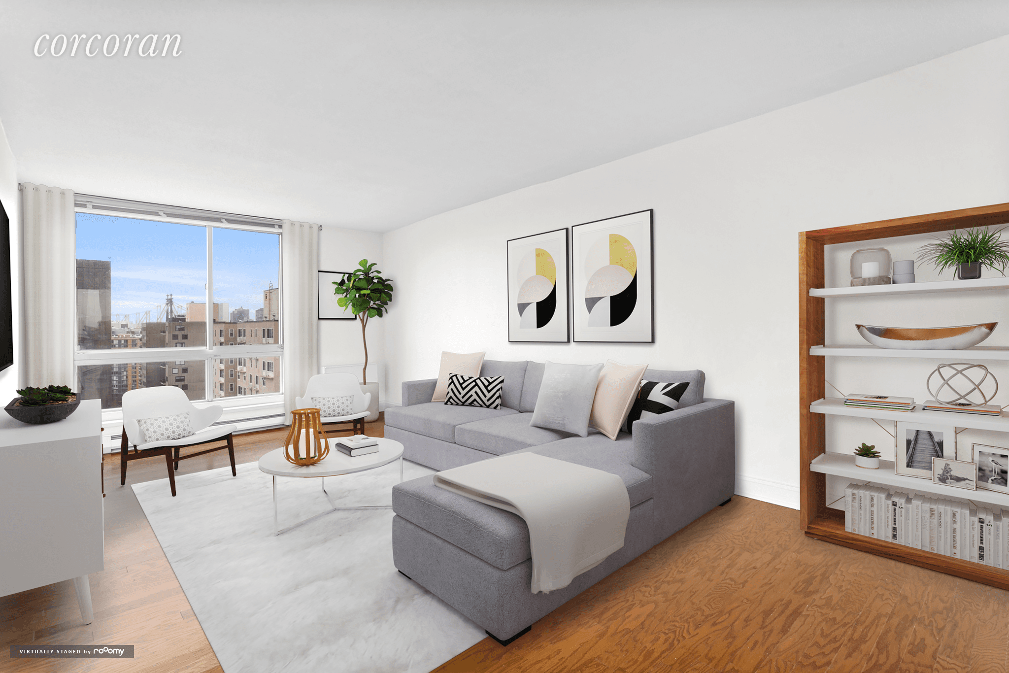 Beautiful Oversized 10th Floor Home with Floor to Ceiling WindowLimited Time Offer No Broker Fee and 1 Month Free 2 BR 1 BathBe in the center of NYC at Roosevelt ...