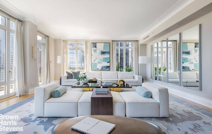 Available to the public for first time, the expansive and private corner Penthouse 18 19A at 15 Central Park West is situated directly on Central Park at a perfect elevation ...