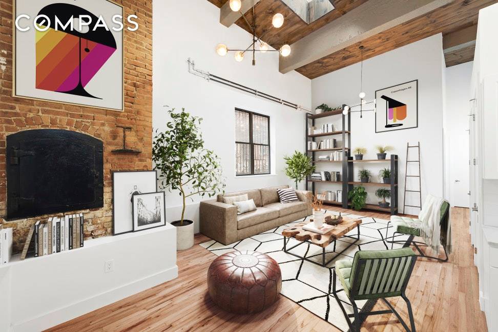 A TRULY one of a kind home at the renowned Knitting Factory Lofts in Clinton Hill !