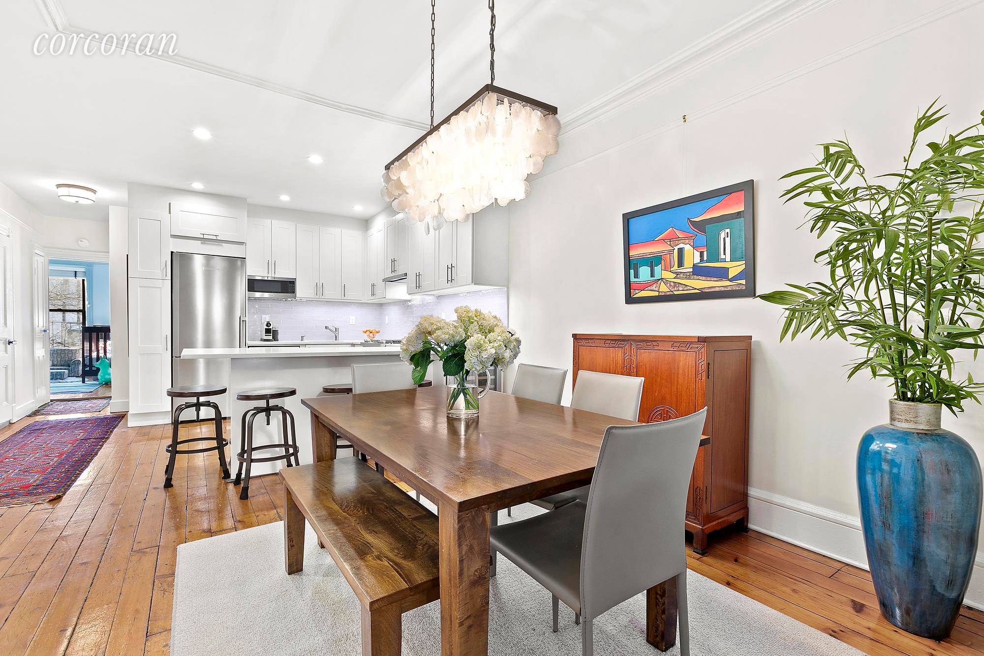 Large. Light. Luminous. This apartment spans the entire third floor of a four story brownstone.