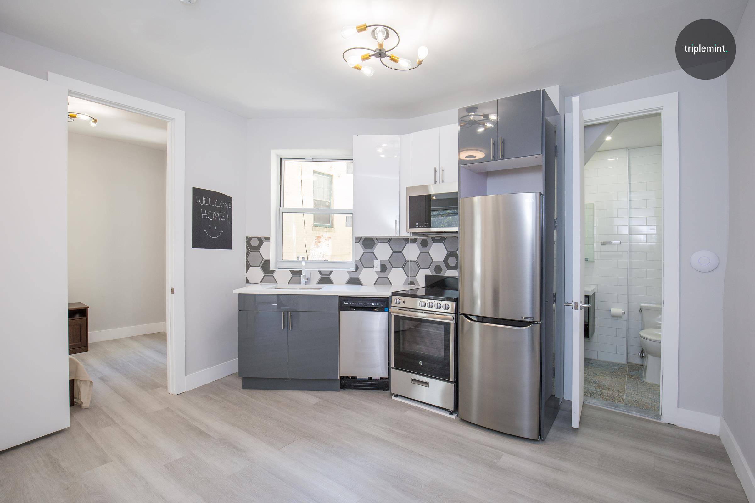 Newly renovated 3 Beds 1 Bath apartment with free hi speed WiFi and wireless charging in unit.