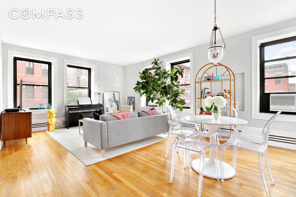 Sunlight, space, and location make this corner one bedroom unit on the Upper West Side one of the best choices on the market.