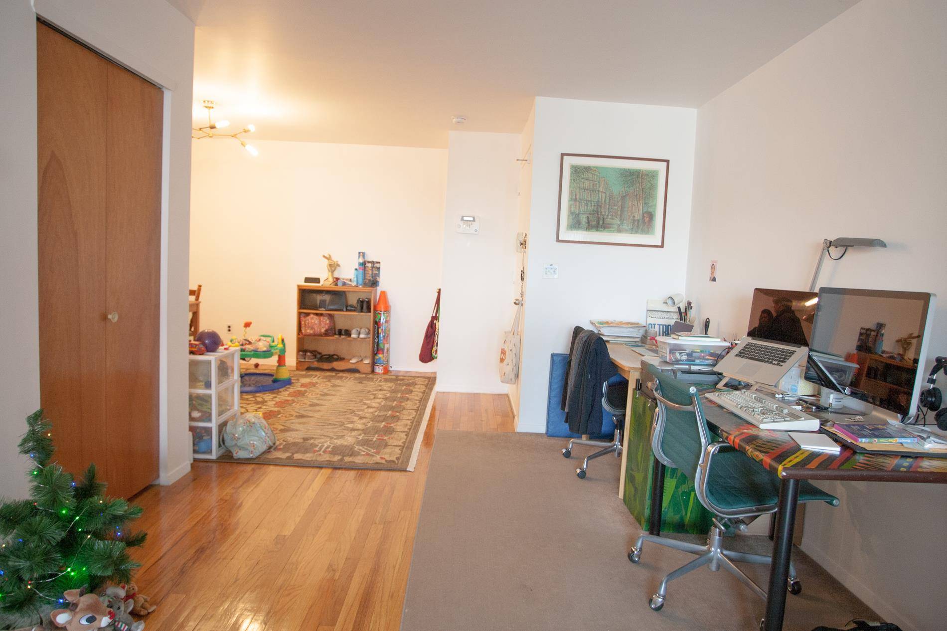 Bright, well maintained two bedroom, two bath, 1001 square foot north facing condominium apartment in Ridgewood, Queens.