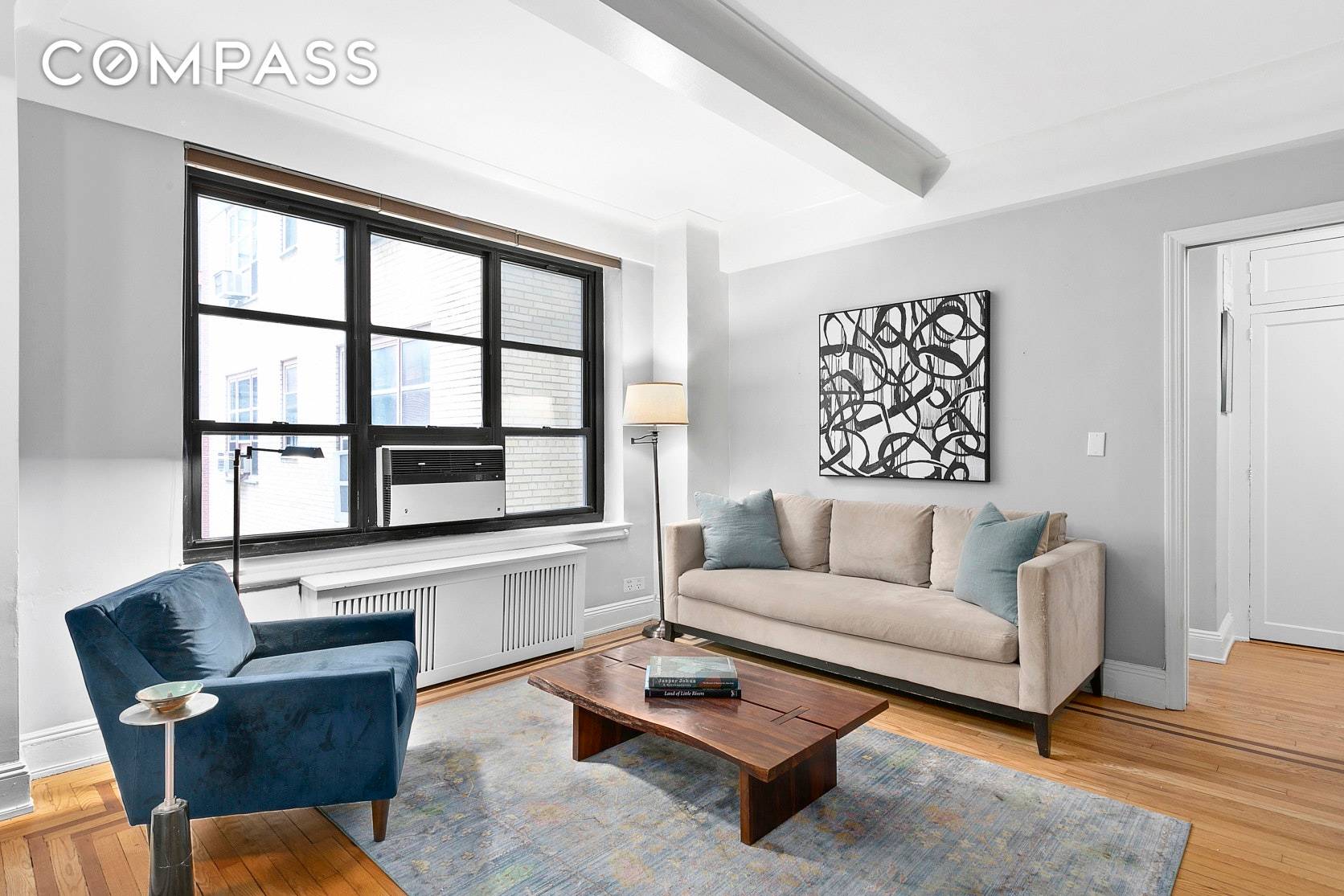This spacious studio offers a gracious layout in a Full Service cooperative in Gramercy.