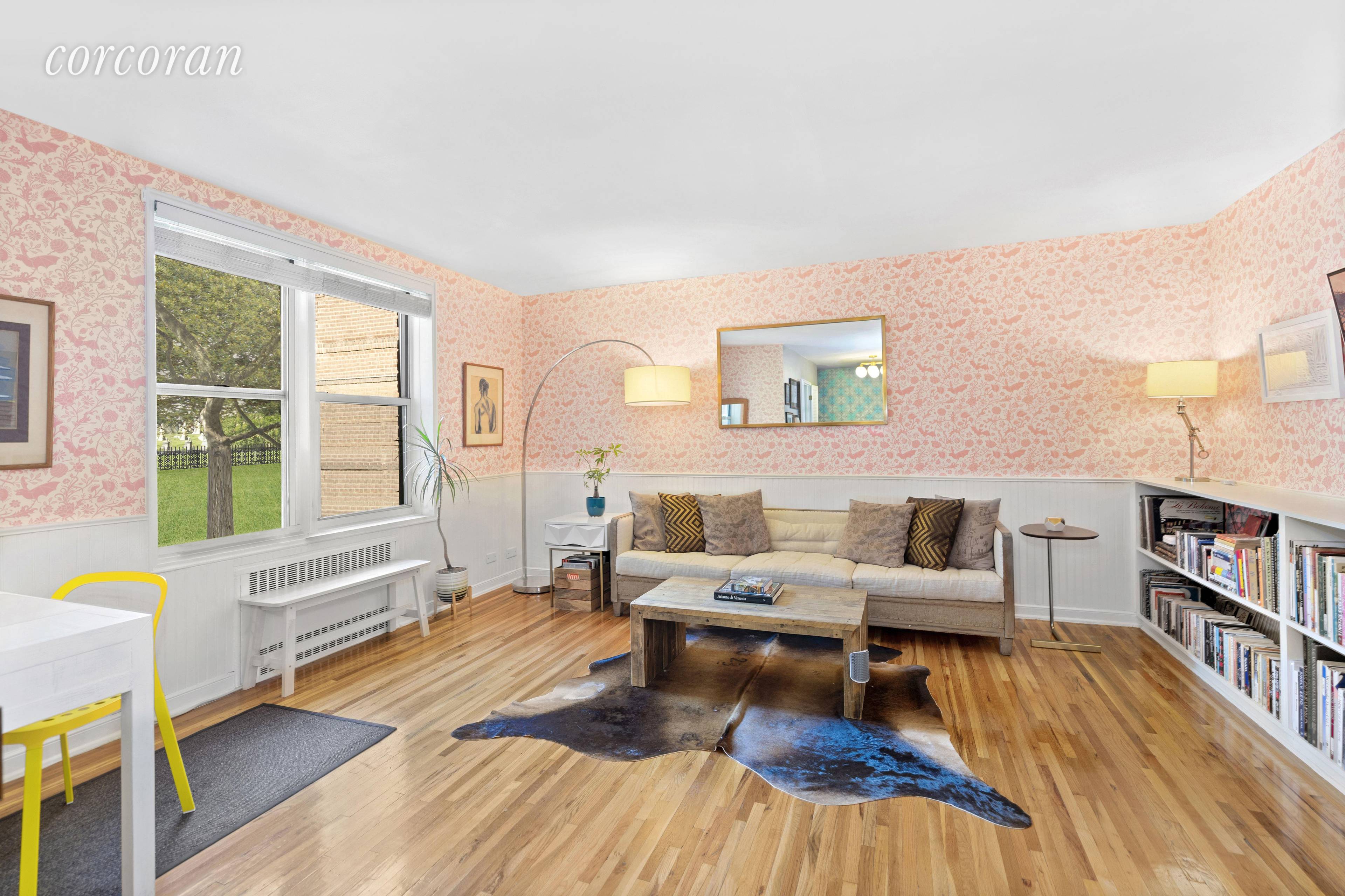 This gorgeous 1 bedroom co op in Windsor Terrace is large, renovated and airy and was just featured in the New York Times On the Market column.