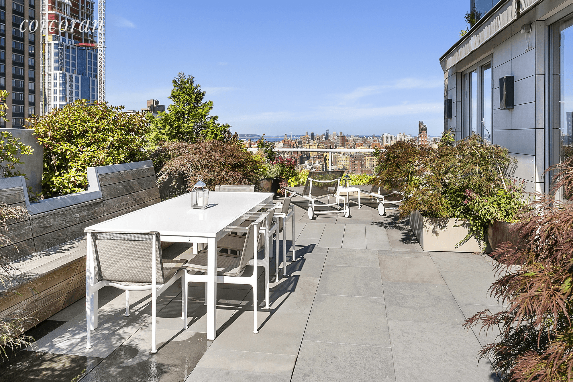 Large private terrace with views !