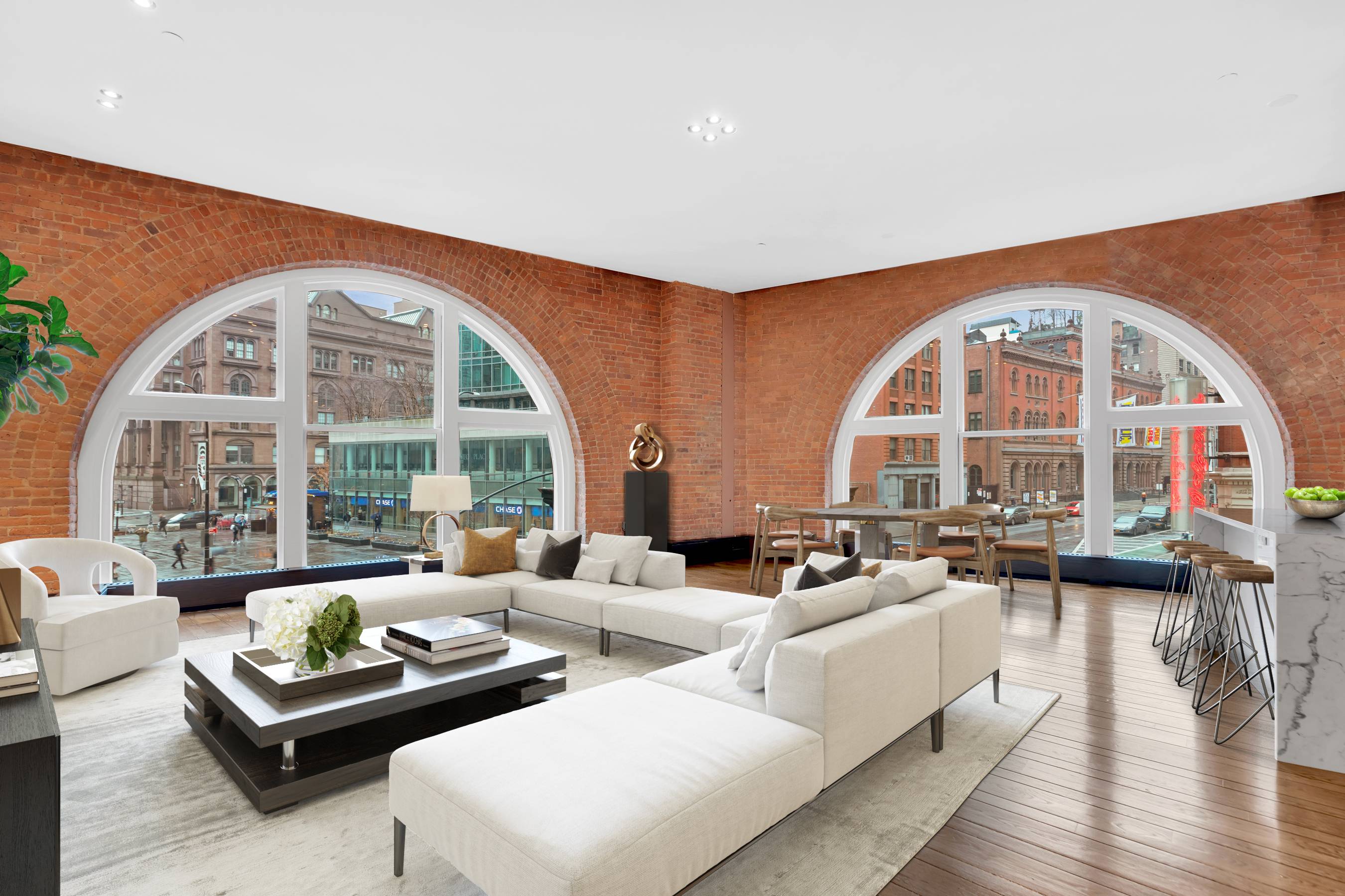 Residence 2E is a gracious contemporary loft style two bedroom, two and a half bathroom home at 21 Astor Place.