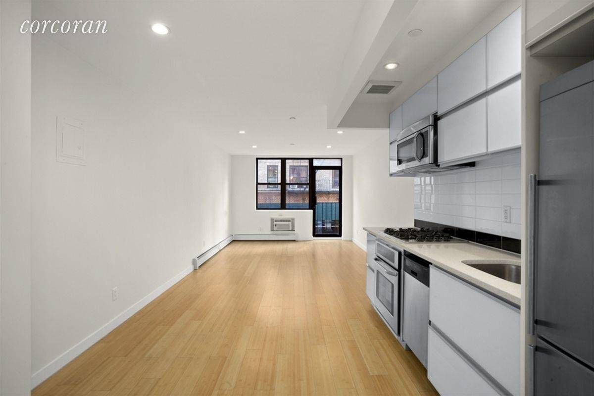 No Fee South side of prime Williamsburg studio apartment with private roof deck.
