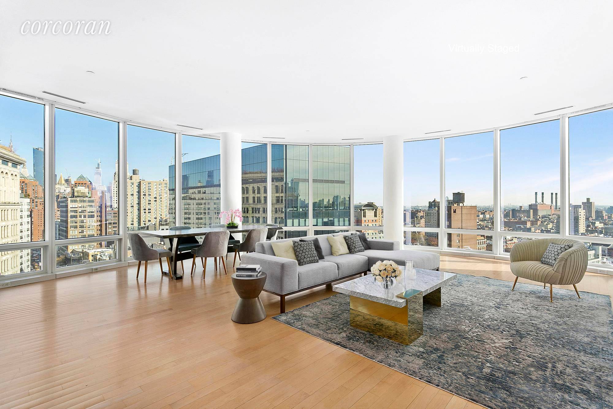 Walk in and be wowed by panoramic views from this high floor three bedroom, three bath residence.