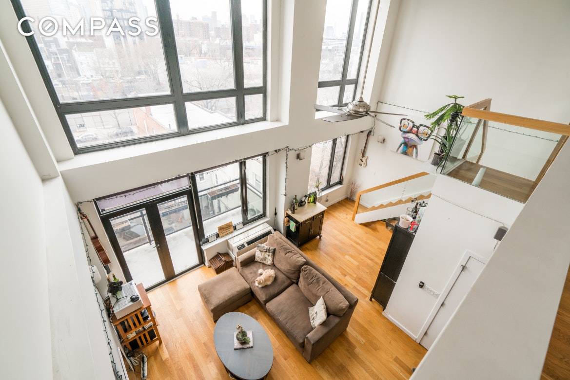 This massive two bedroom duplex penthouse loft is incredible !