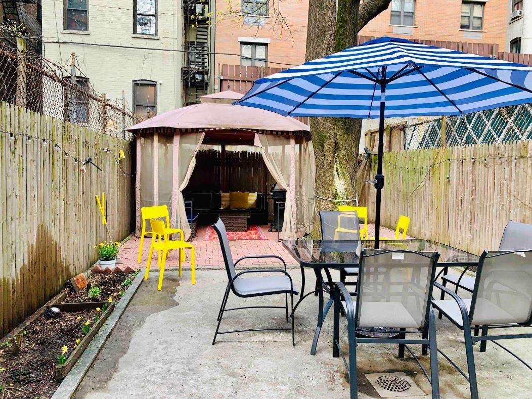Washington Heights Luxurious 2 bedroom 3 bath apartment with your very own private garden, office space, windowed sunroom.