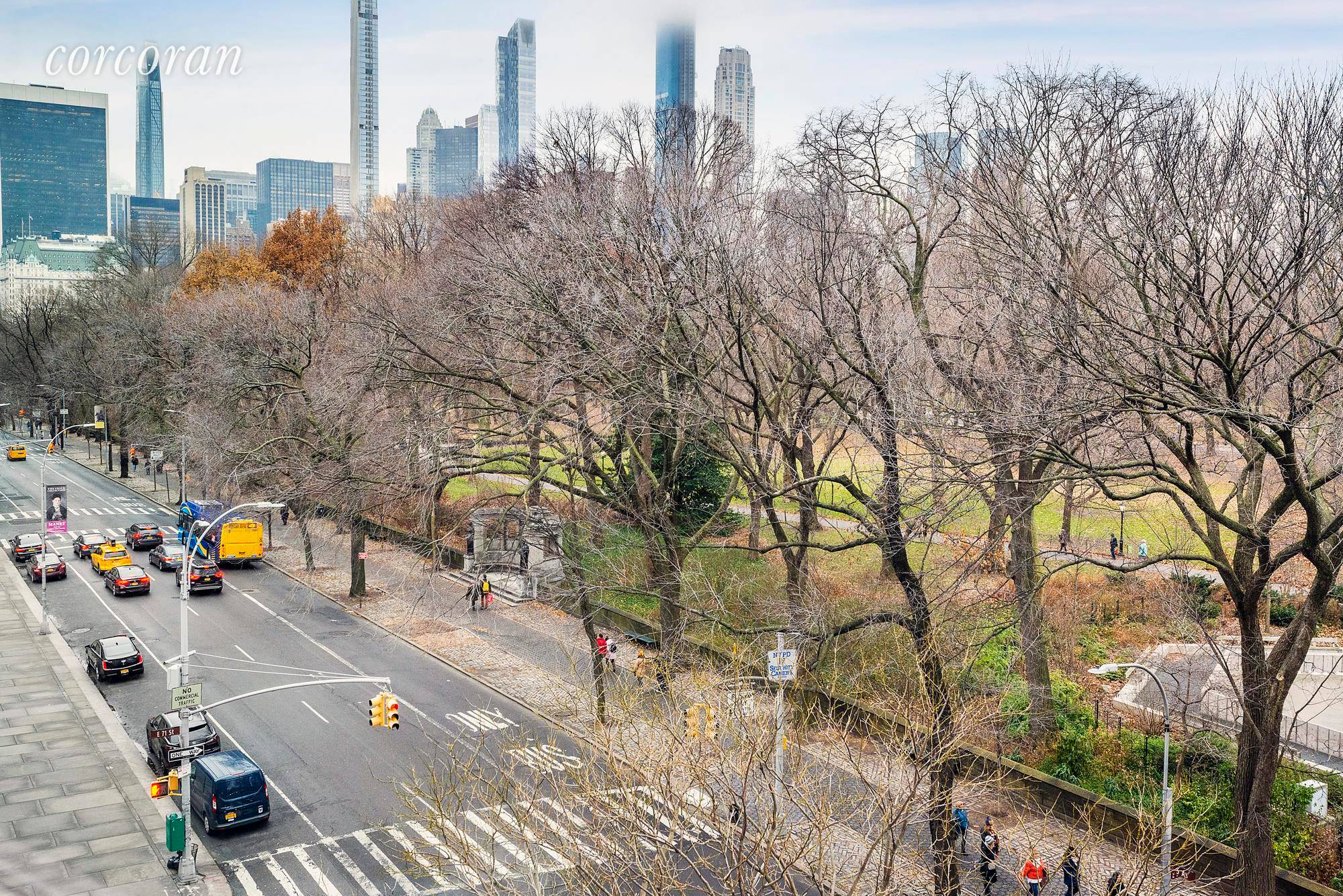 Enjoy over forty feet of direct Central Park views on Fifth Avenue.