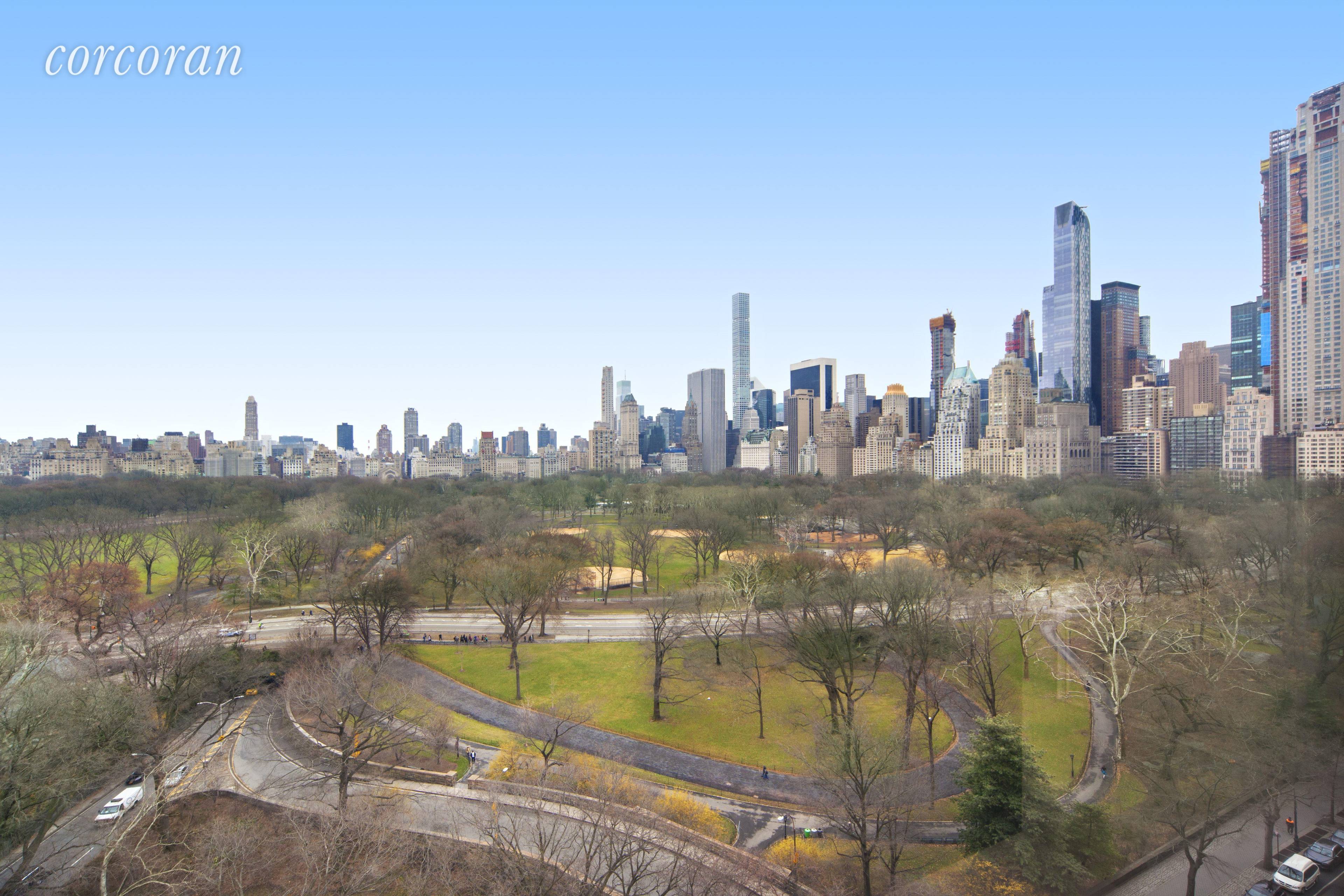 Dramatic and dazzling direct views of Central Park and the city skyline that will take your breath away.