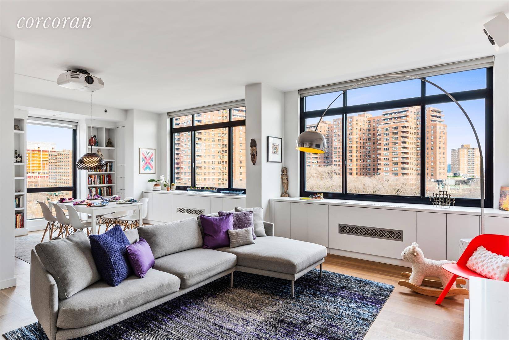 Luminous with year round light, this 1584 square foot chic two bedroom two bath loft with private terrace at 7 Essex Street enjoys brilliant light from sunup to sunset from ...