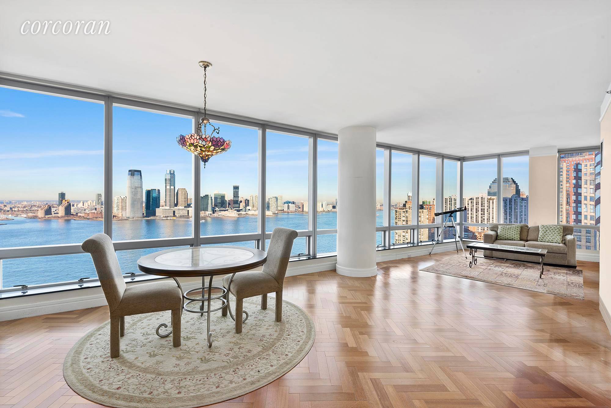 Extraordinary, renovated two bedroom, two and a half bathroom in the world renowned Ritz Carlton Battery Park condominium.