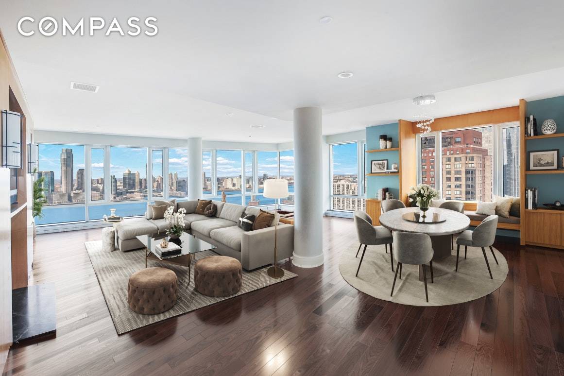 Take your place among the Downtown skyline in this exceptional penthouse positioned atop Battery Park City's best amenity rich, green condominium.
