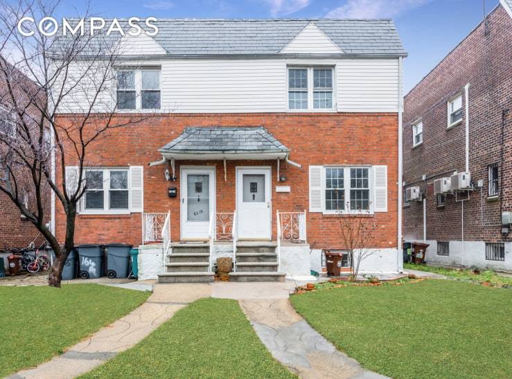 This Charming Semi detached Single Family home is located on a quiet tree lined street in Jamaica Hills.