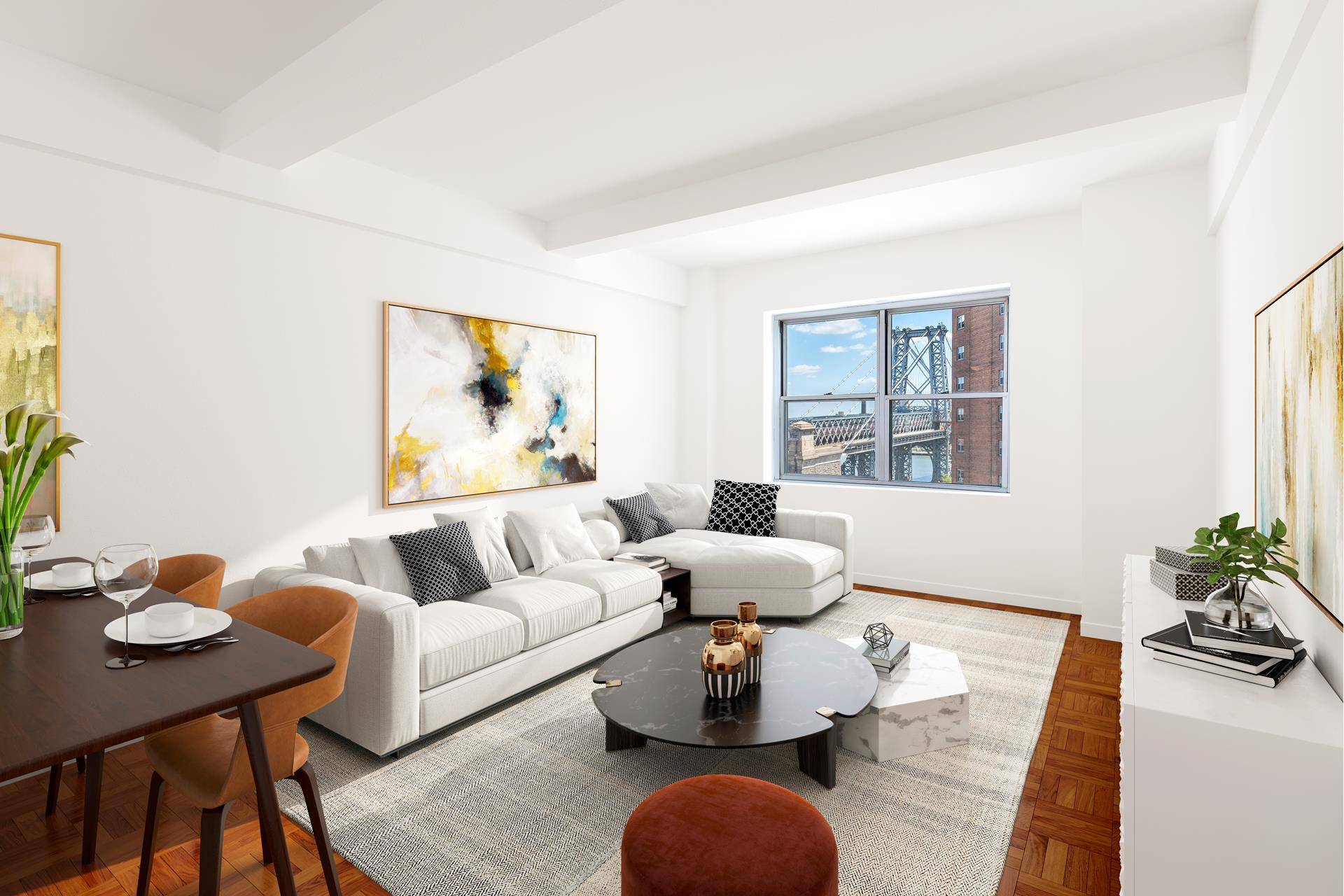 This is a one of a kind sunny and massive home situated on the top floor of this historic Lower East side Hillman tower with its sweeping views of the ...