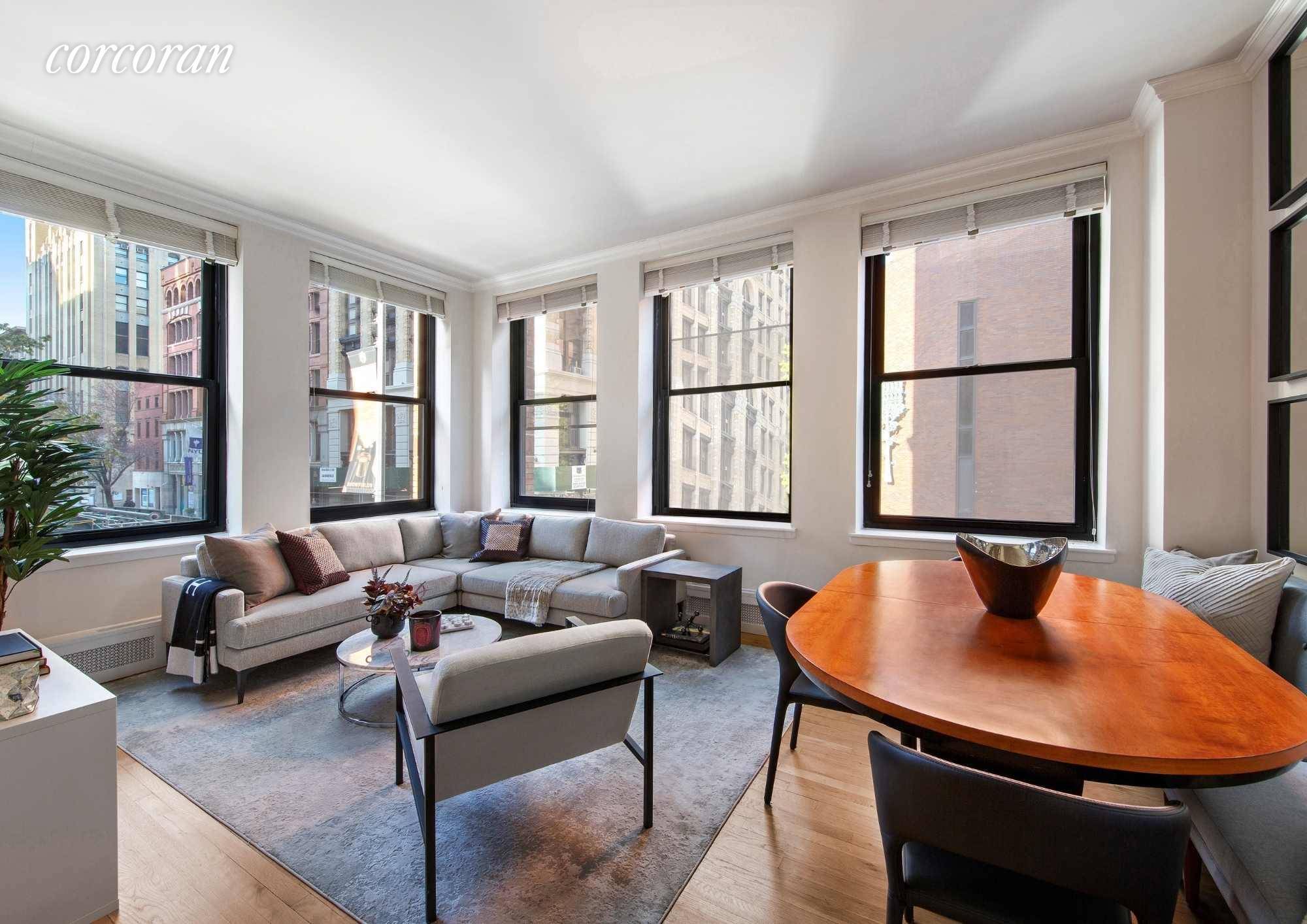 COVETED CORNER UNIT in GREENWICH VILLAGE at the ICONIC 250 MERCER ST.