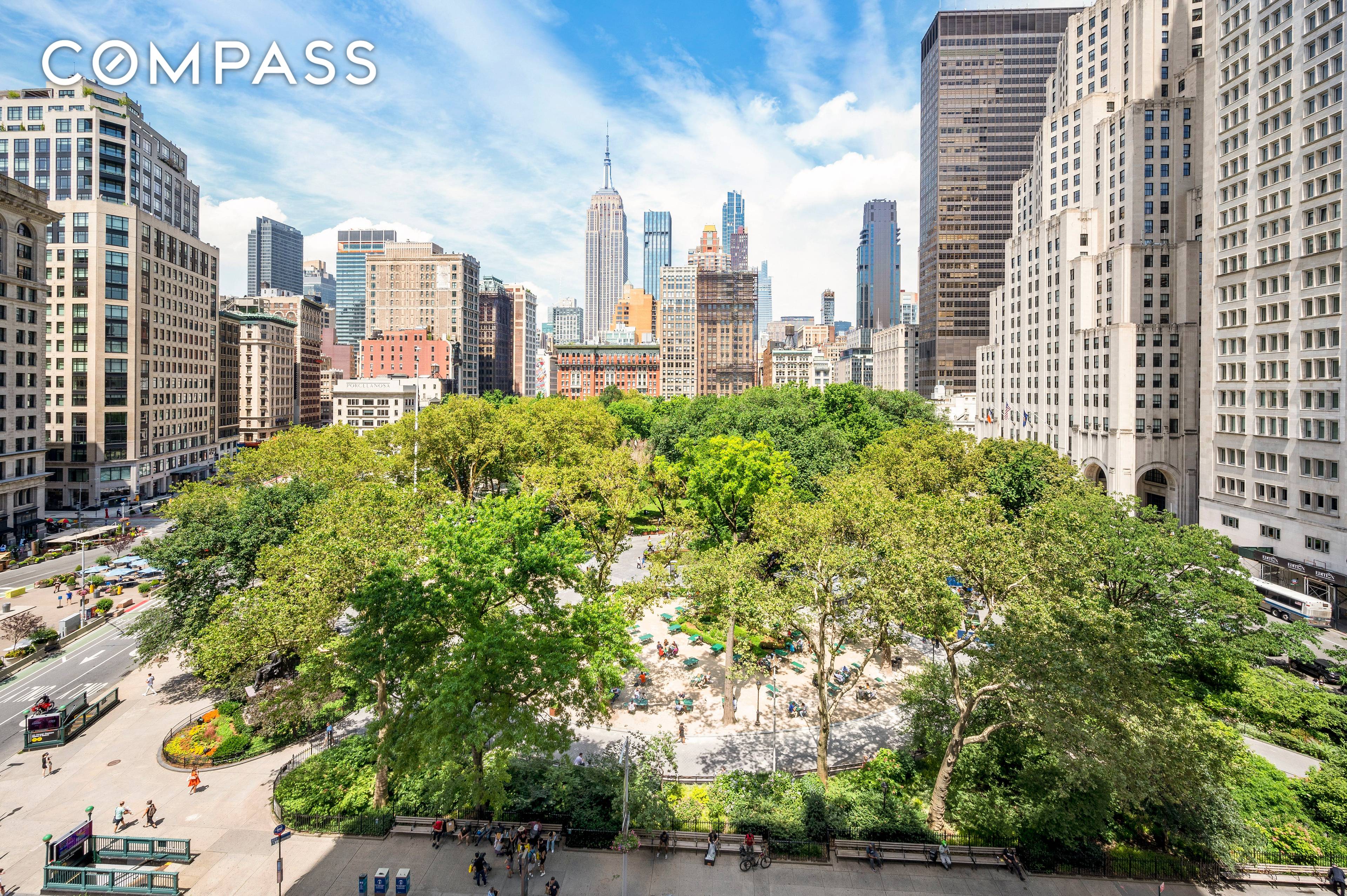 Perched right above the treetops of Madison Square Park, with the Empire State Building poking you in the nose is a gorgeously renovated 2 bedroom 2 bathroom home in the ...