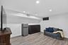 Finished basement den