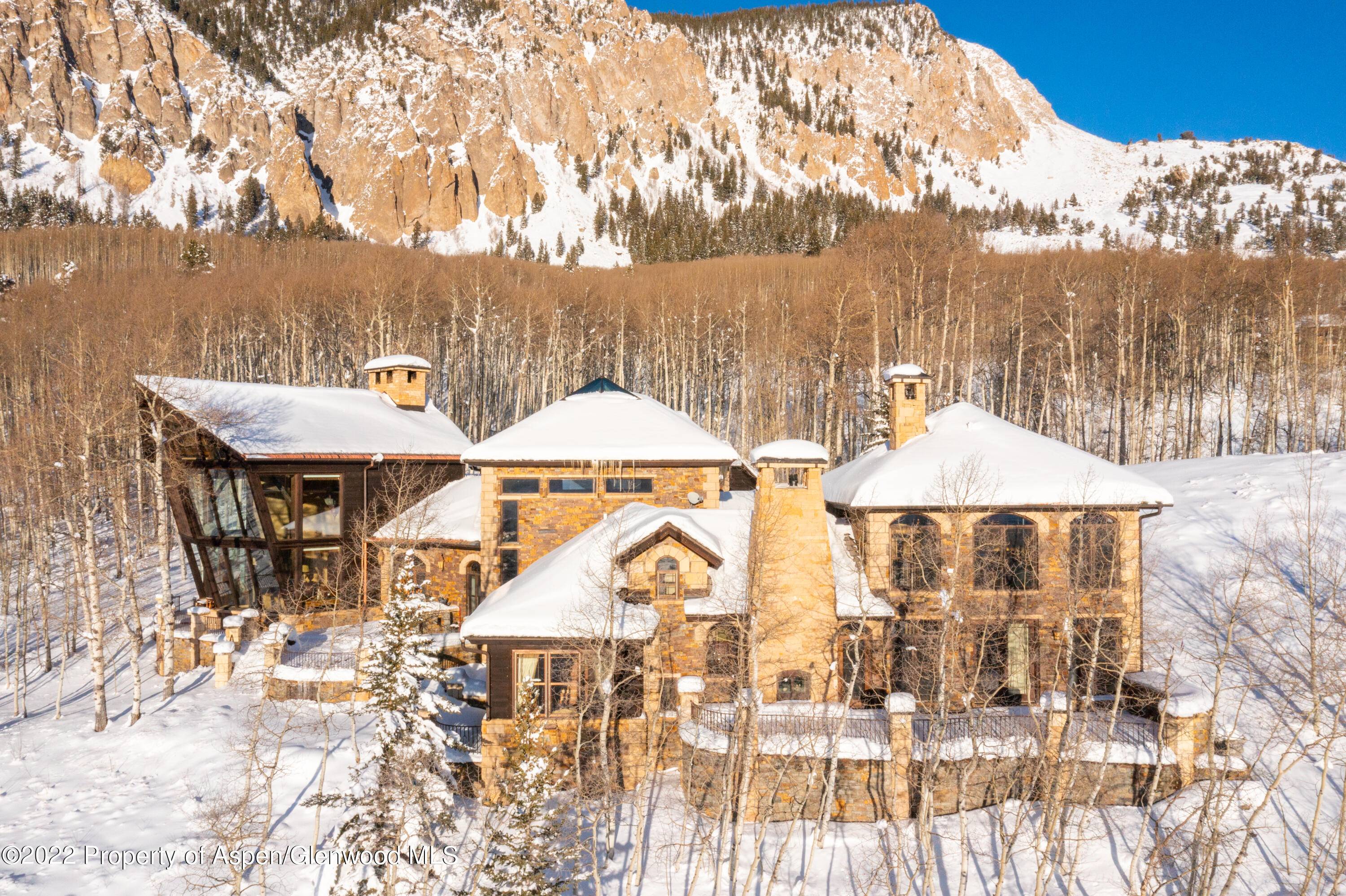 The Taylor Crest Manor, a modern day castle awaits you, backing to 50, 000 acres of natural forest at the base of Mount Crested Butte.