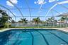 Pool area overlooking the waterfront.