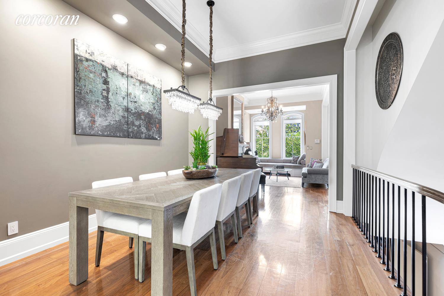 OwnerA s Triplex Finished Basement in sun drenched, elegant amp ; grand Morningside Heights brownstone with much coveted private outdoor space, including a beautiful, newly decked garden and a terrace ...