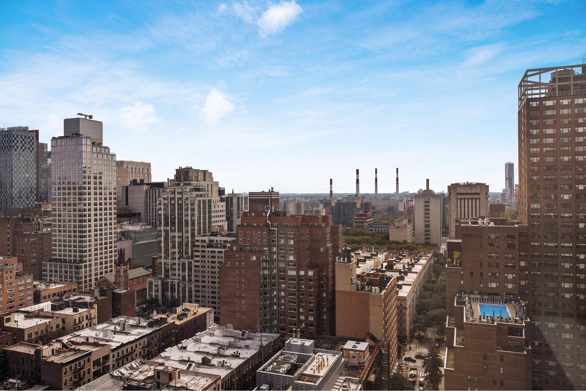 Stunning City Views from every room in this turnkey two bedroom, two bathroom corner residence.
