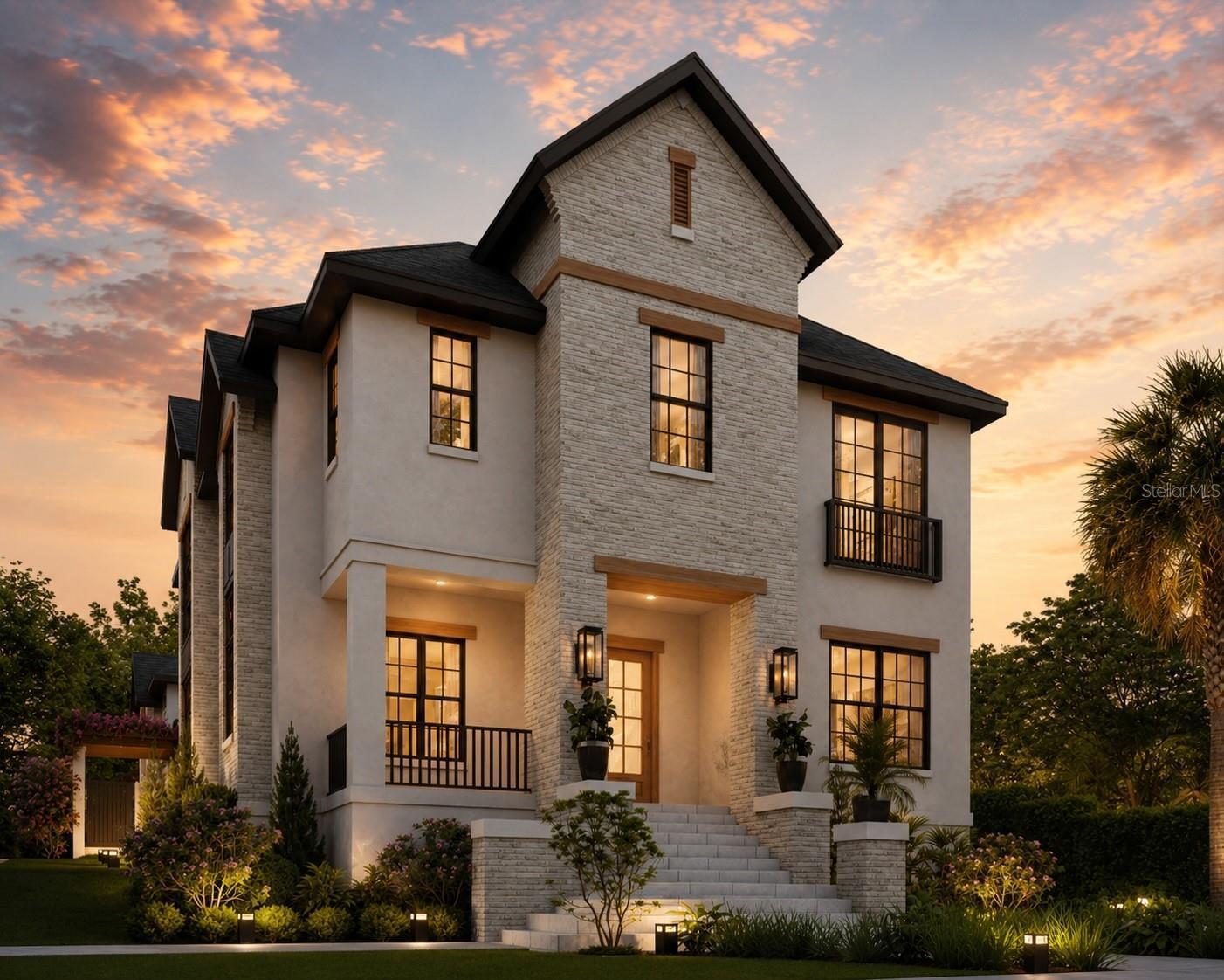 Front elevation rendering