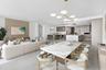 Virtually Staged Dining Room & Living Room Area
