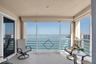 Balcony with water view