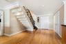 Beautiful stair detail in the entrance foyer.