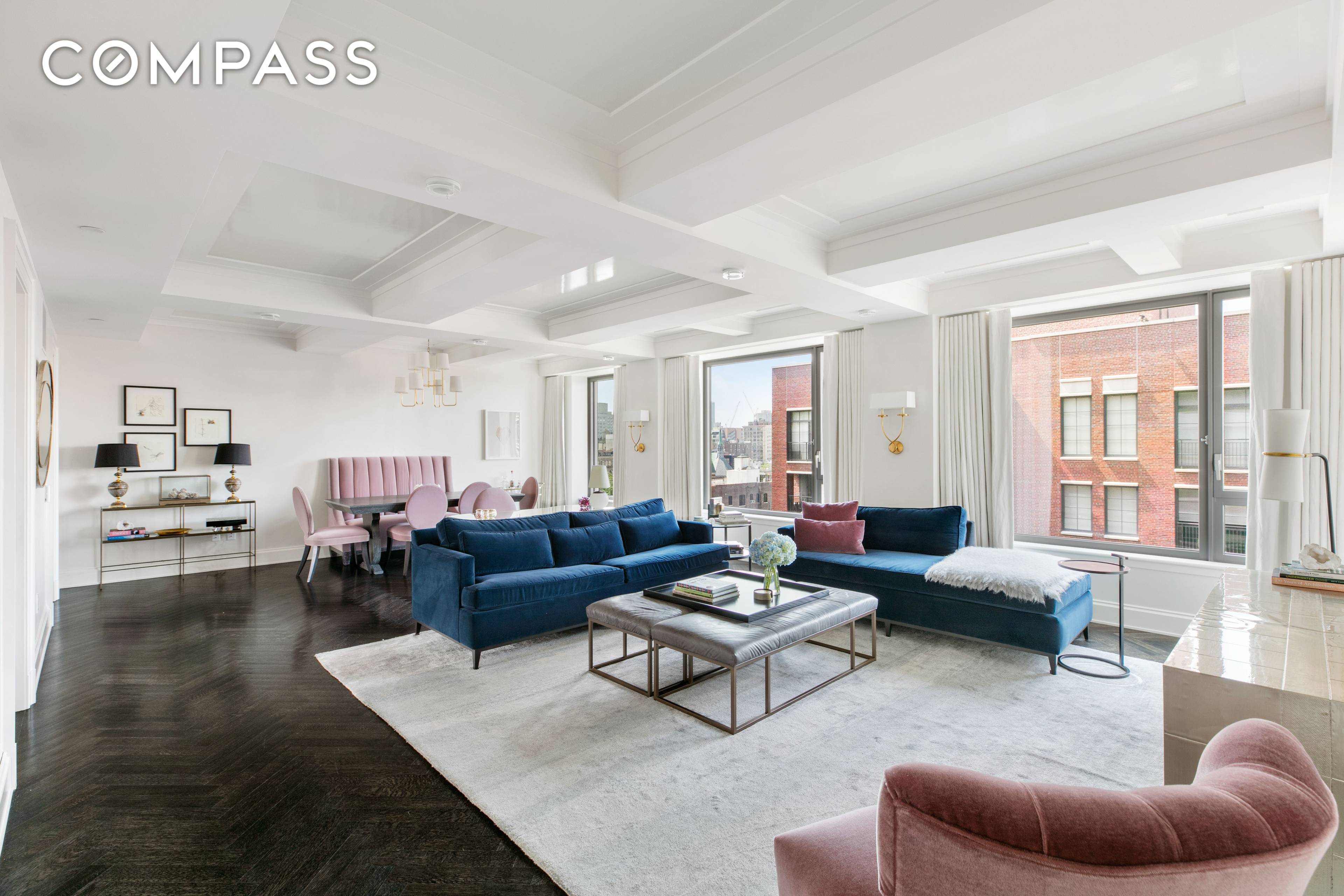 Located in world renowned Greenwich Lane Condominium on the 9th floor with soaring city views over a picturesque tree lined Greenwich Village Street, comes this meticulously designed and pristinely kept, ...
