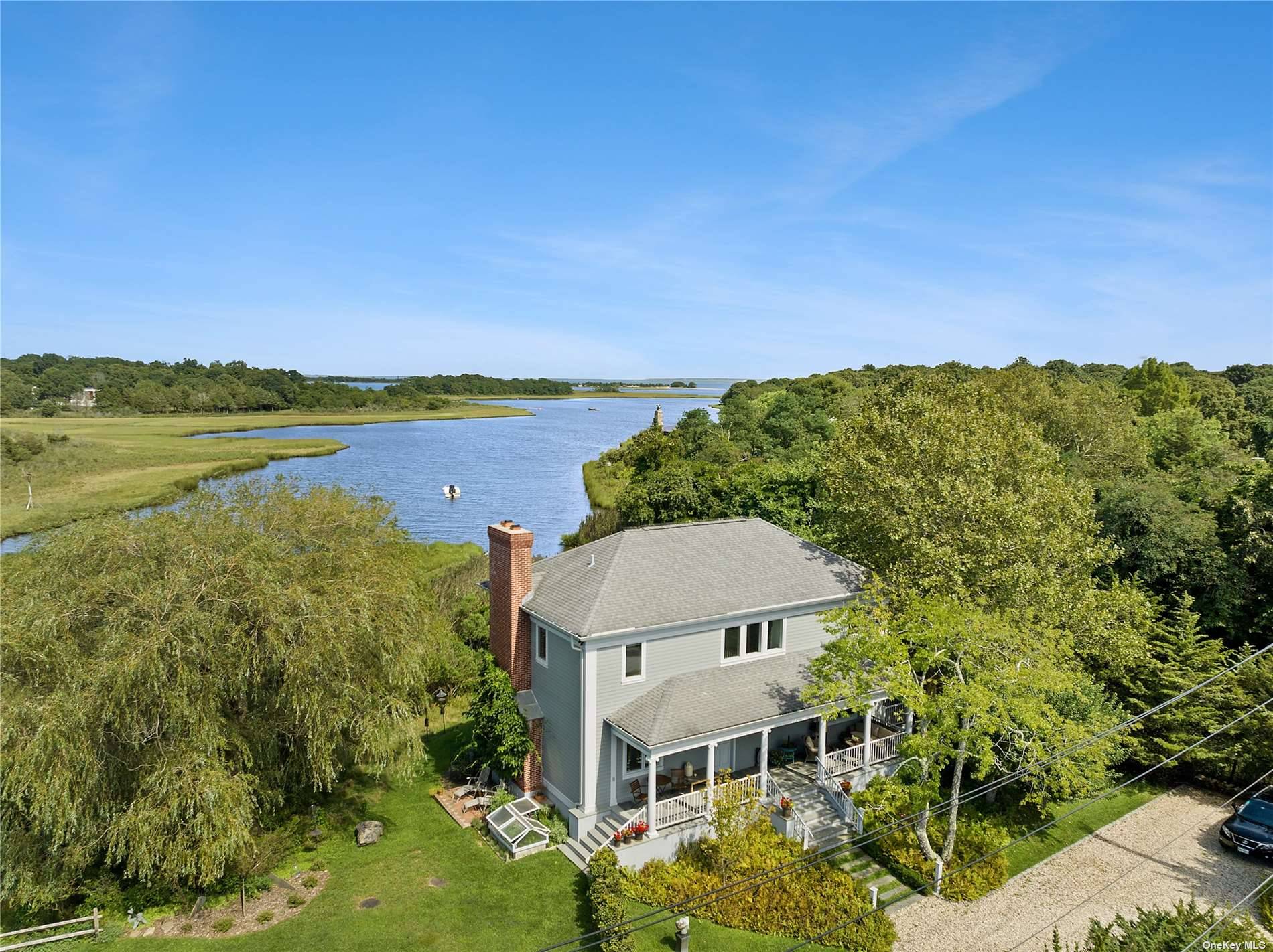 A very special property set amongst the bucolic setting of the Springs Historic District, this exceptional 4BR 4BA home sits on 1 acre of pristine water front with views of ...