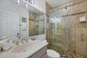 En suite with glass enclosed shower!