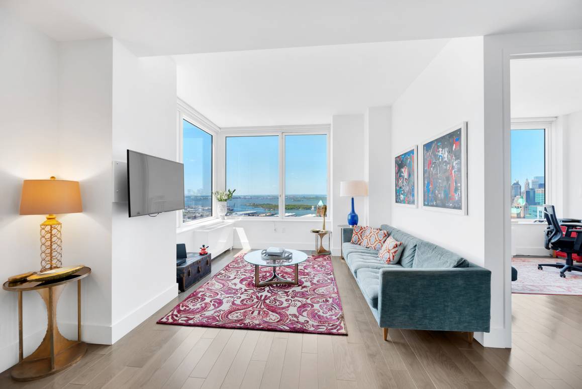 Available now. This two bedroom, two bath condo boasts triple exposure with panoramic views of nearly every NYC landmark Midtown Manhattan Skyline and East River, One World Trade Center, New ...