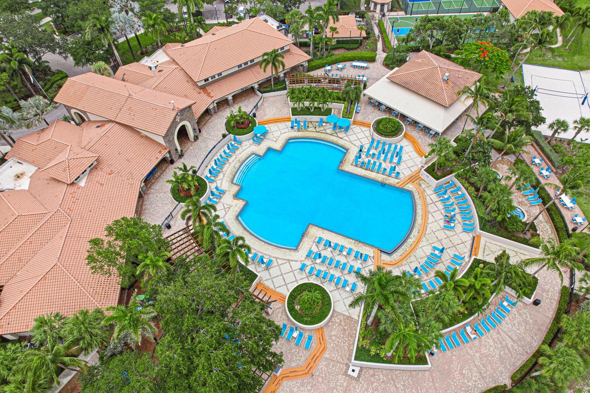 Aerial of Resort Style Pool & Clubhouse